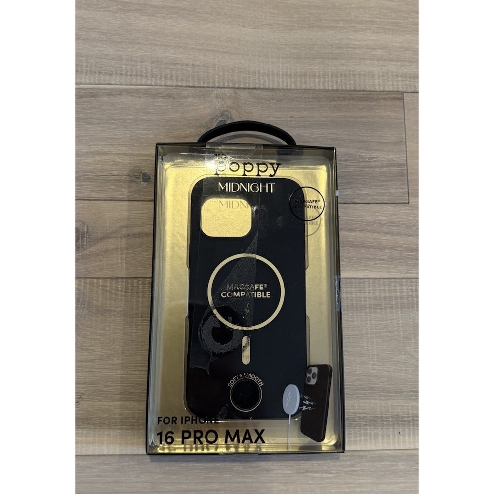 XO Poppy iPhone 16 Pro Max Midnight Black Magsafe Compatible Cellphone Case NIB